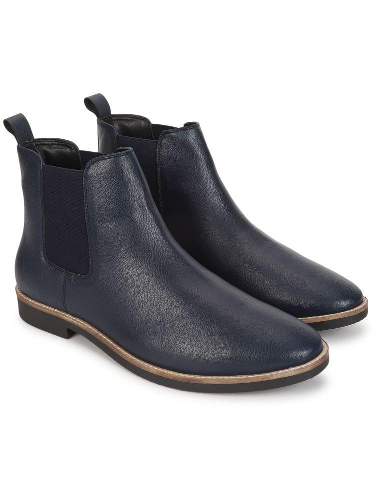     			Yoho Navy blue Men's Chelsea Boots