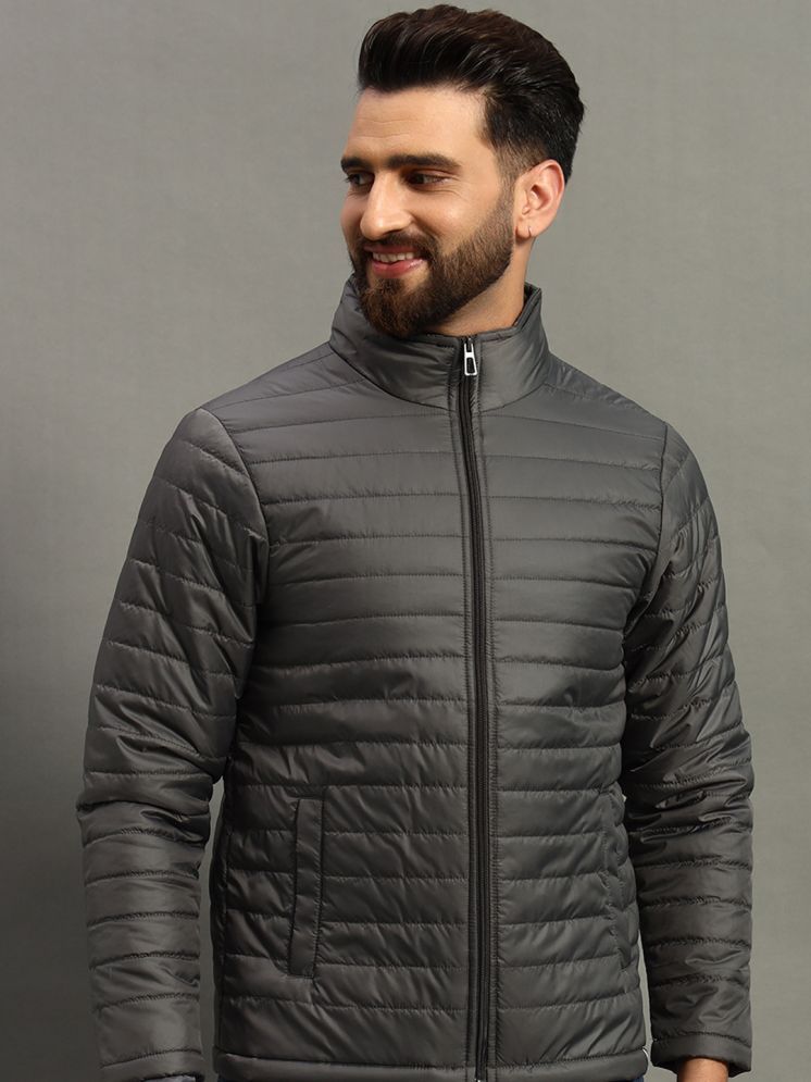     			renuovo Polyester Men's Puffer Jacket - Grey Melange ( Pack of 1 )