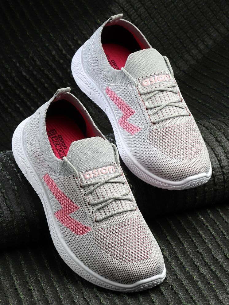     			ASIAN Light Grey Women's Sneakers