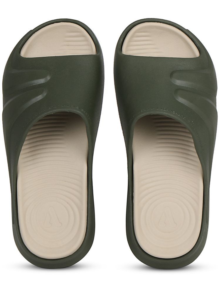     			Aqualite Olive Men's Slide Flip Flop