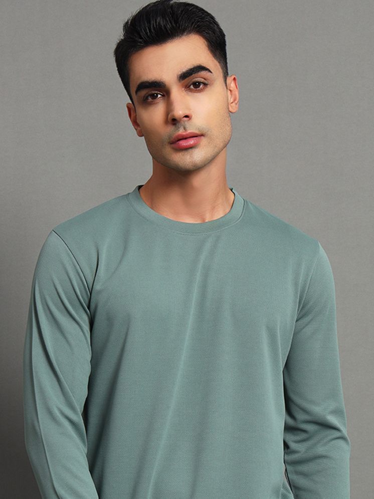     			Do & Be Fleece Round Neck Men's Sweatshirt - Sea Green ( Pack of 1 )