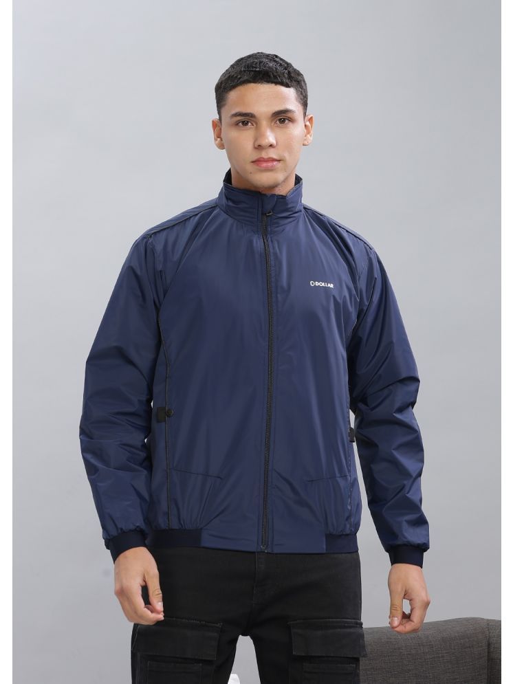     			Dollar Polyester Blend Men's Windcheater Jacket - Navy ( Pack of 1 )