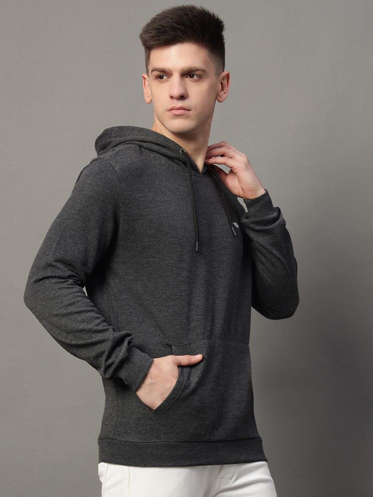     			GET GOLF Fleece Hooded Men's Sweatshirt - Charcoal ( Pack of 1 )