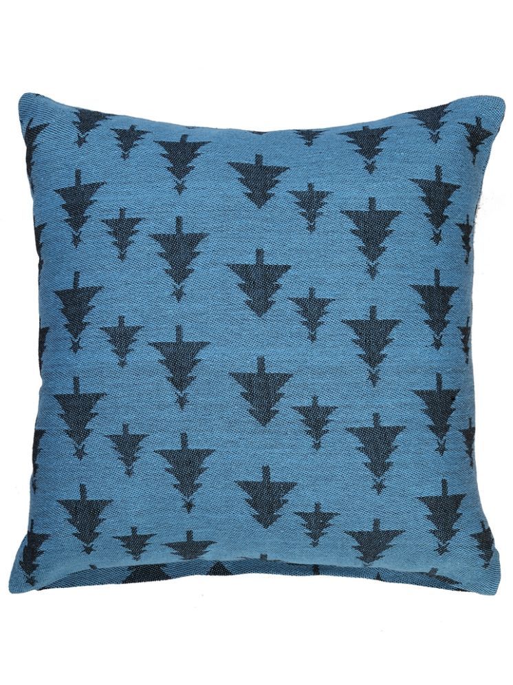     			Klotthe Set of 1 Cotton Nature Square Cushion Cover (40X40)cm - Blue