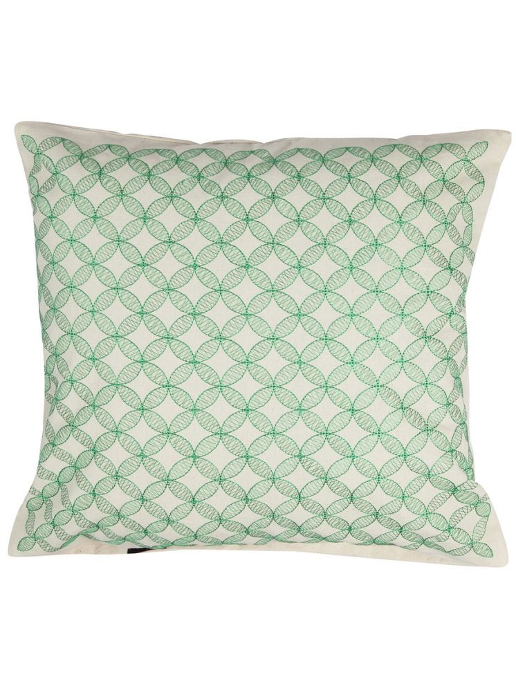     			Klotthe Set of 1 Cotton Abstract Square Cushion Cover (40X40)cm - Green