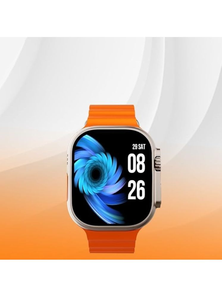     			OCEAN THREEZ T800 ORANGE Silver Smart Watch