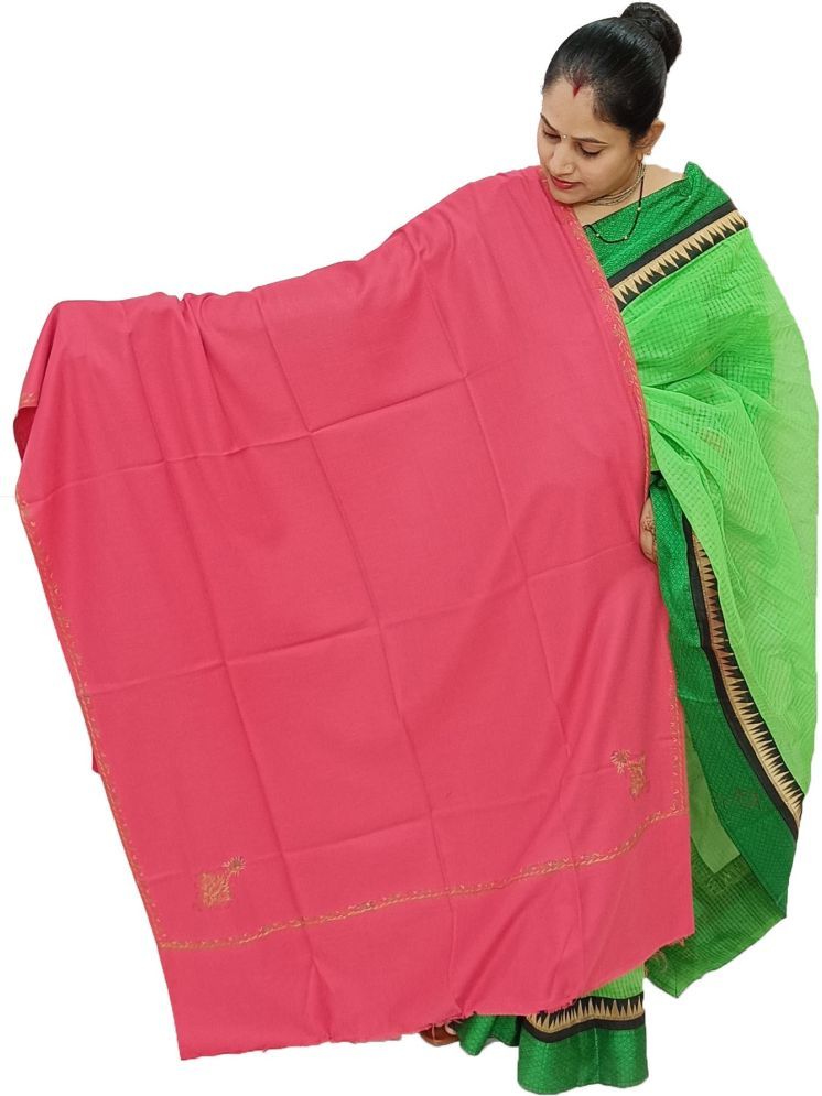     			Sprha Pink Embroidered Shawl - ( Pack of 1 )