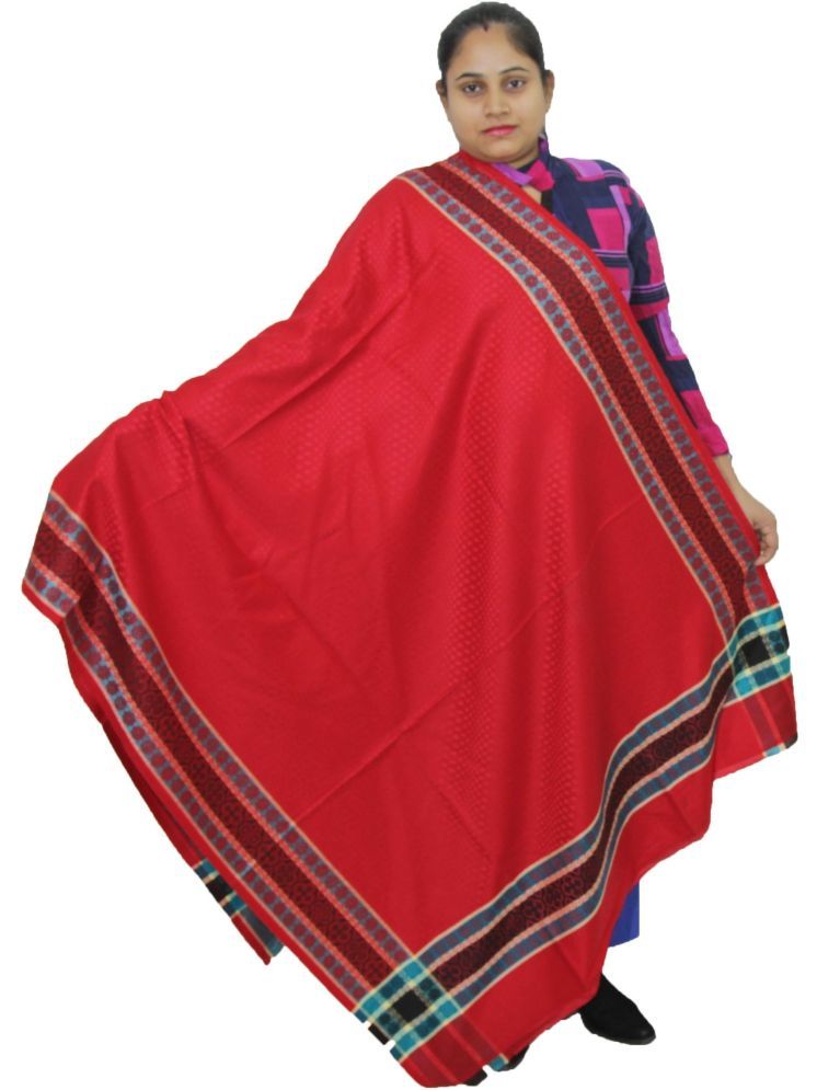     			Sprha Red Embellished Shawl - ( Pack of 1 )