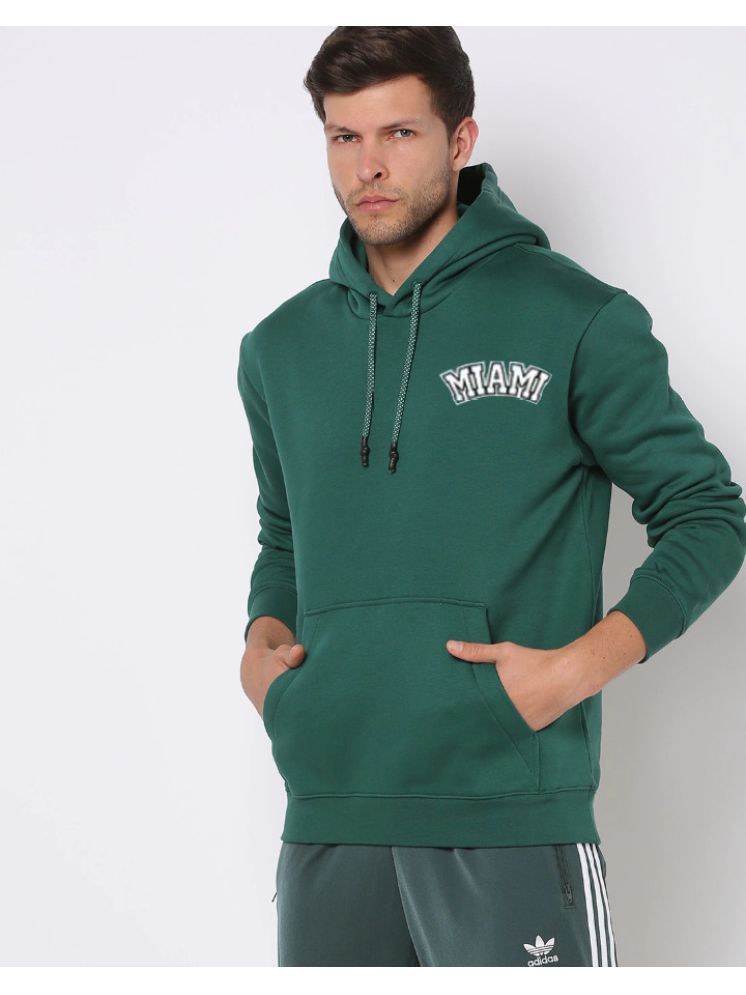     			Try This Cotton Blend Hooded Men's Sweatshirt - Green ( Pack of 1 )