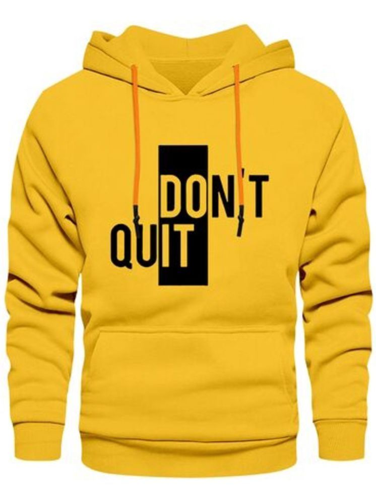     			Try This Cotton Blend Hooded Men's Sweatshirt - Yellow ( Pack of 1 )