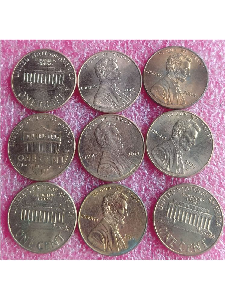     			USA - 1 cent - UNC - 10 Coins ( United States of America )