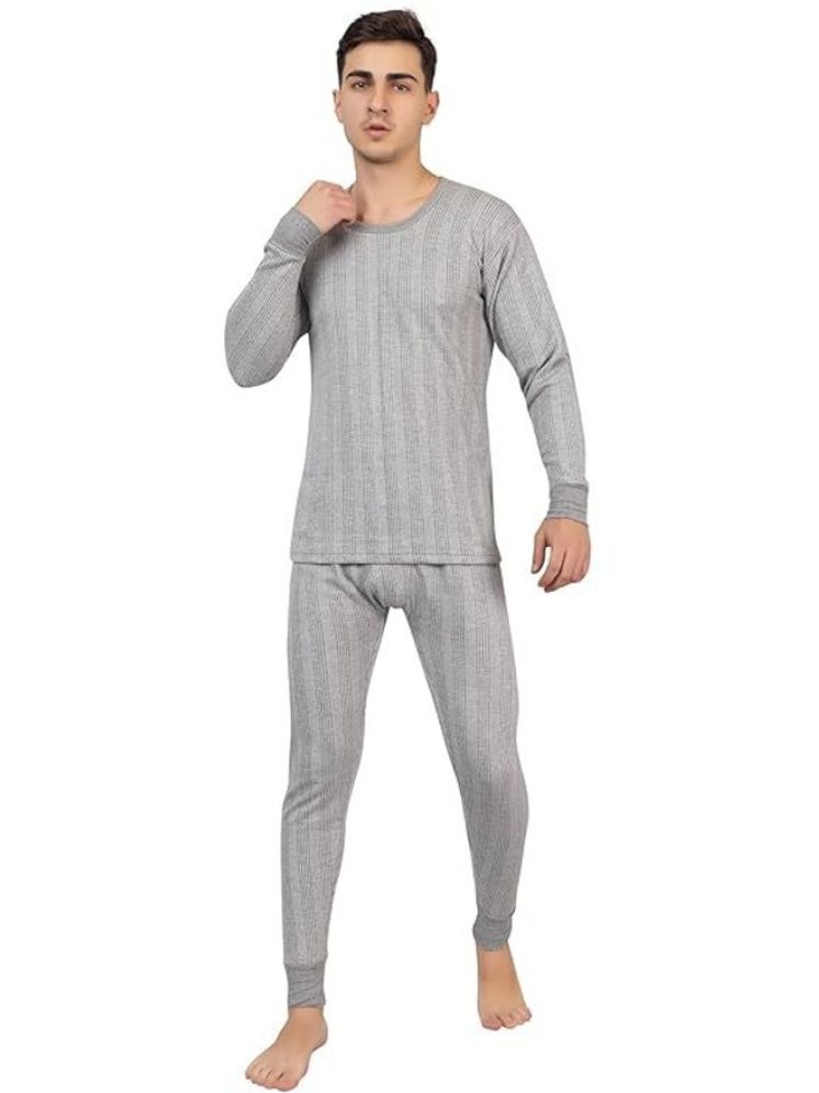     			Wako Pack of 1 Cotton Thermal Sets For Men's ( Silver )