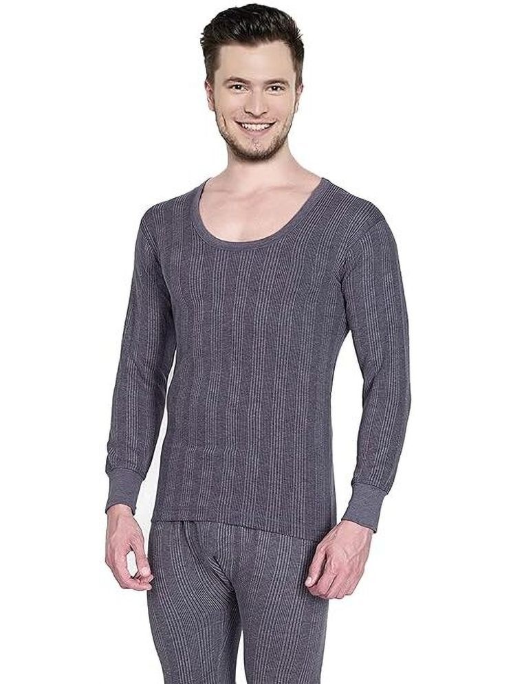     			Wako Pack of 1 Cotton Thermal Tops For Men's ( Grey )