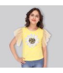 Cutecumber Pack of 1 Girls Cotton Blend Top ( Yellow )