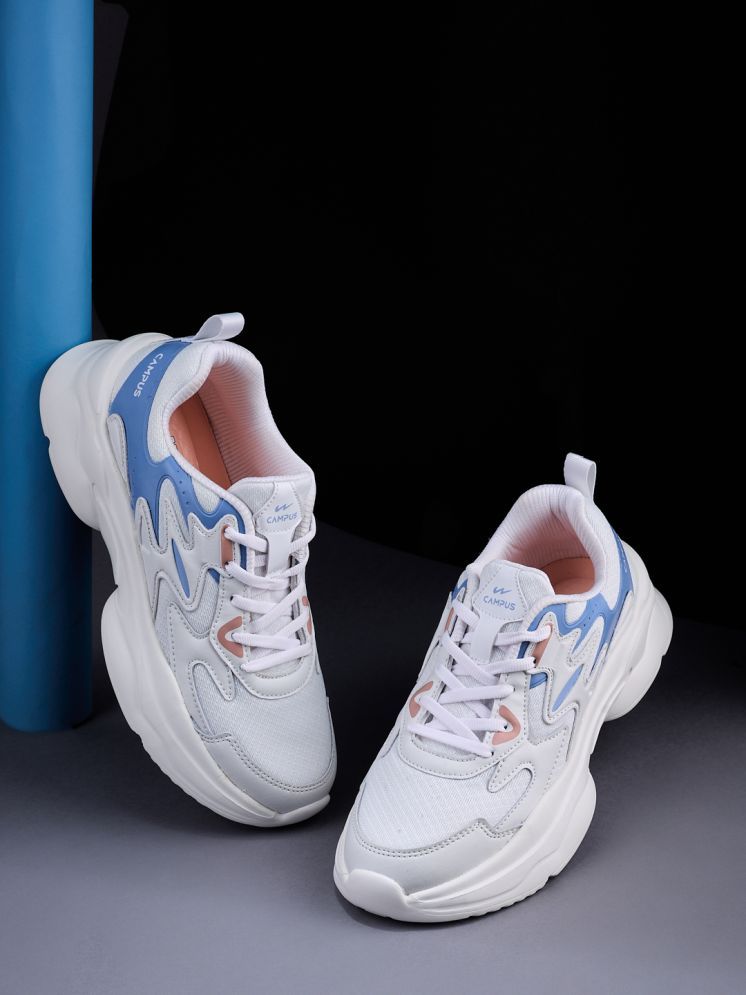     			Campus White Women's Sneakers