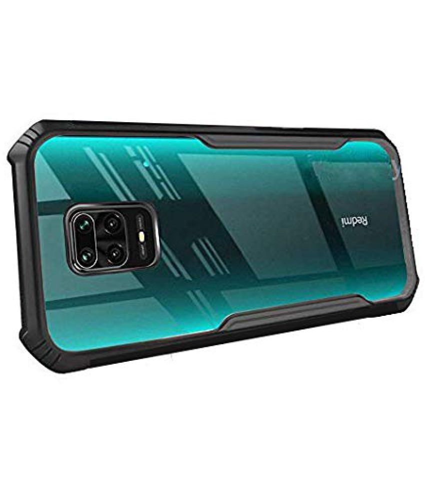     			Doyen Creations Black Hybrid Covers For Xiaomi Redmi Note 9 Pro Max - Shockproof