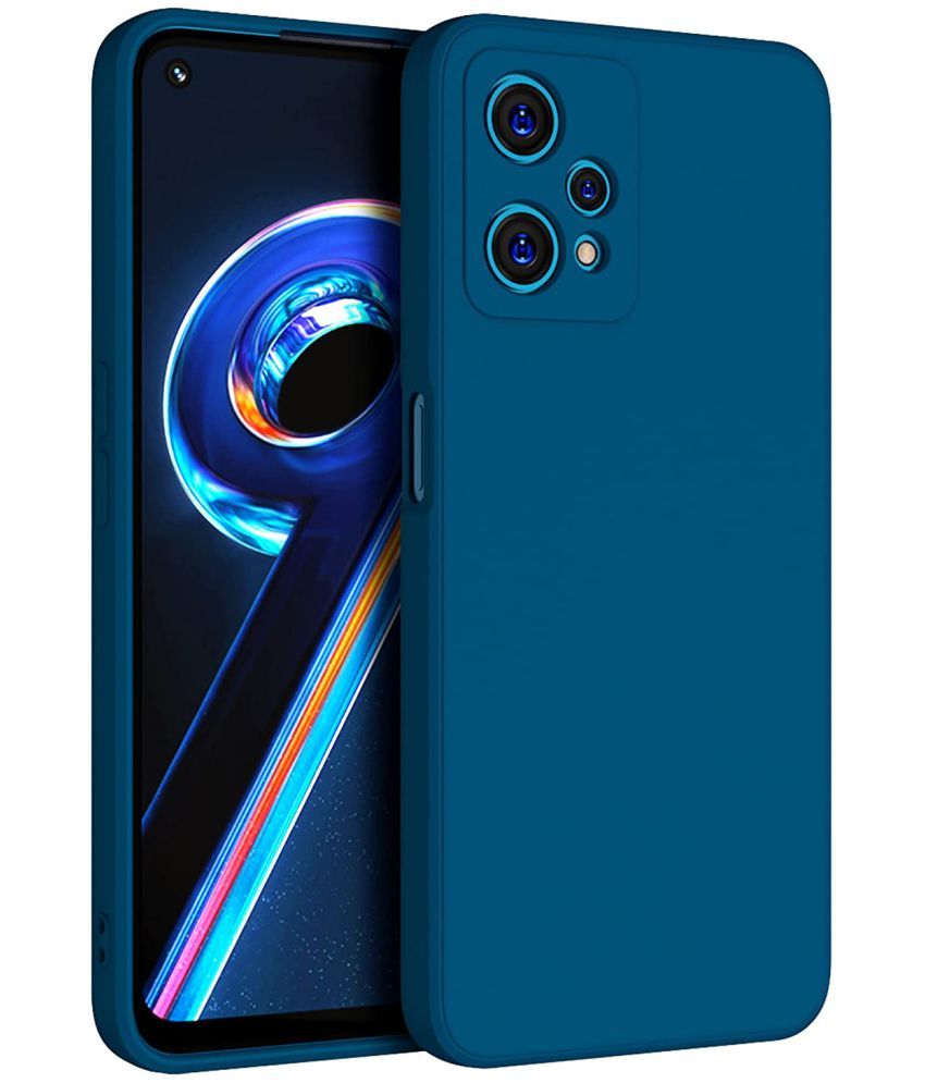     			Doyen Creations - Blue Silicon Plain Back Cover Compatible For Realme 9 Pro plus ( Pack of 1 )