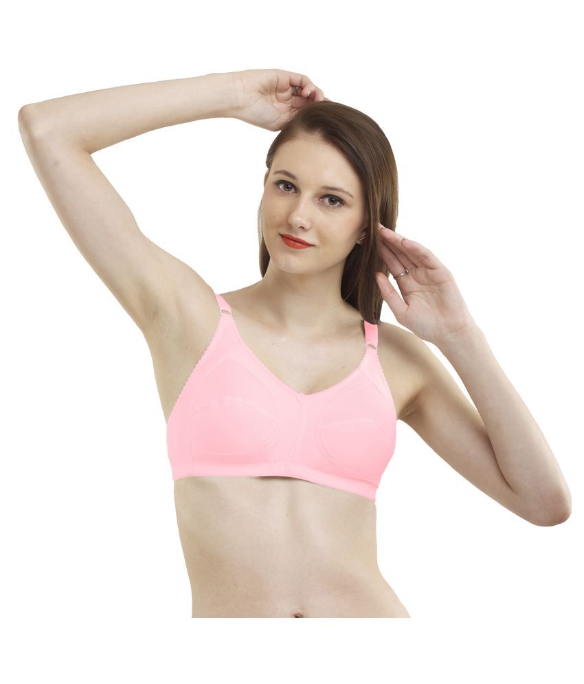     			Madam Cotton Non Padded Women's Minimizer Bra ( Pink )