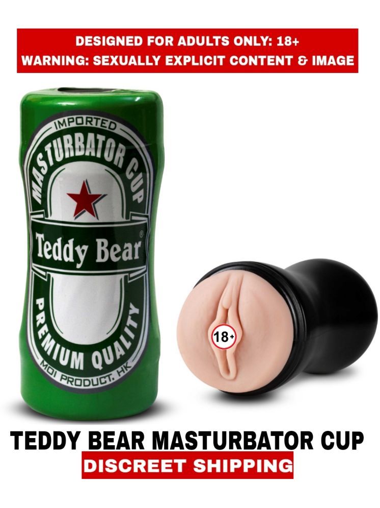     			Teddy Bear Real Vagina Masturbator Silicon Male Sexy Masturbator Fleshlight Cup