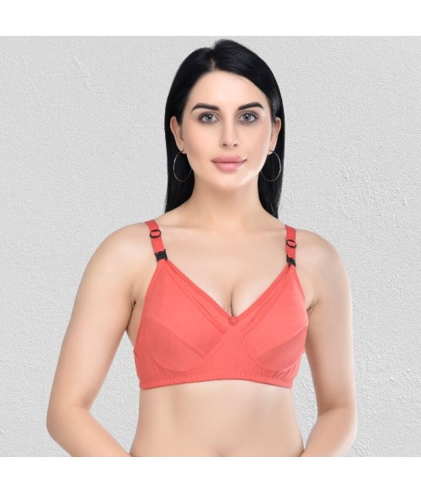     			Zourt Cotton Non Padded Women's Everyday Bra ( Orange )