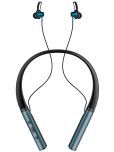 NOYMI In-the-ear Bluetooth Headset with Upto 25h Talktime Noise Cancellation - Blue