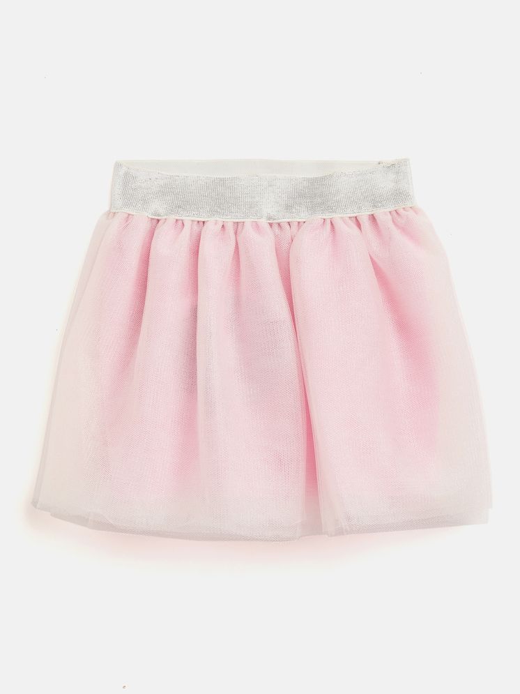     			Camey Pack of 1 Girls Polyester A-Line Skirt ( Pink )