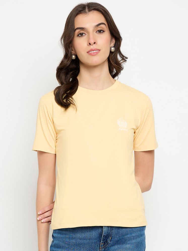     			Camey Pack of 1 Cotton Blend Women's T-Shirt ( Yellow )