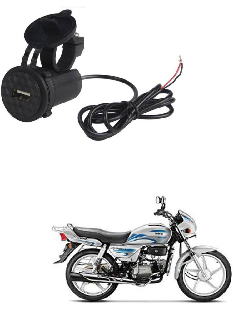     			HeroSplendor Black USB  Bike Charger