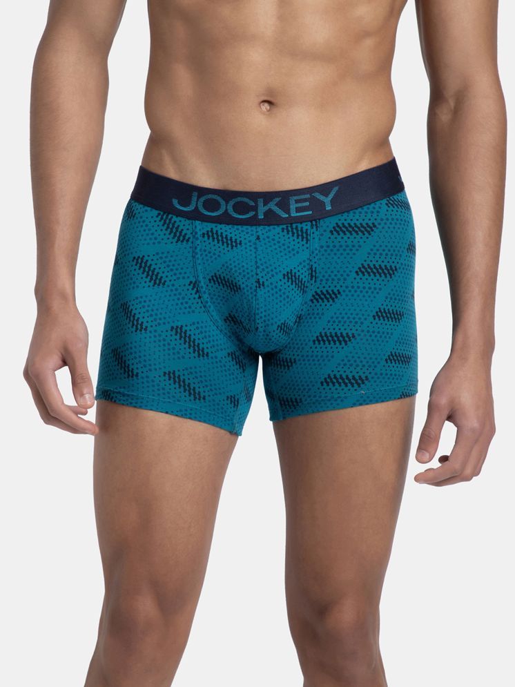     			Jockey Pack of 1 Cotton Trunks For Men's ( Blue )