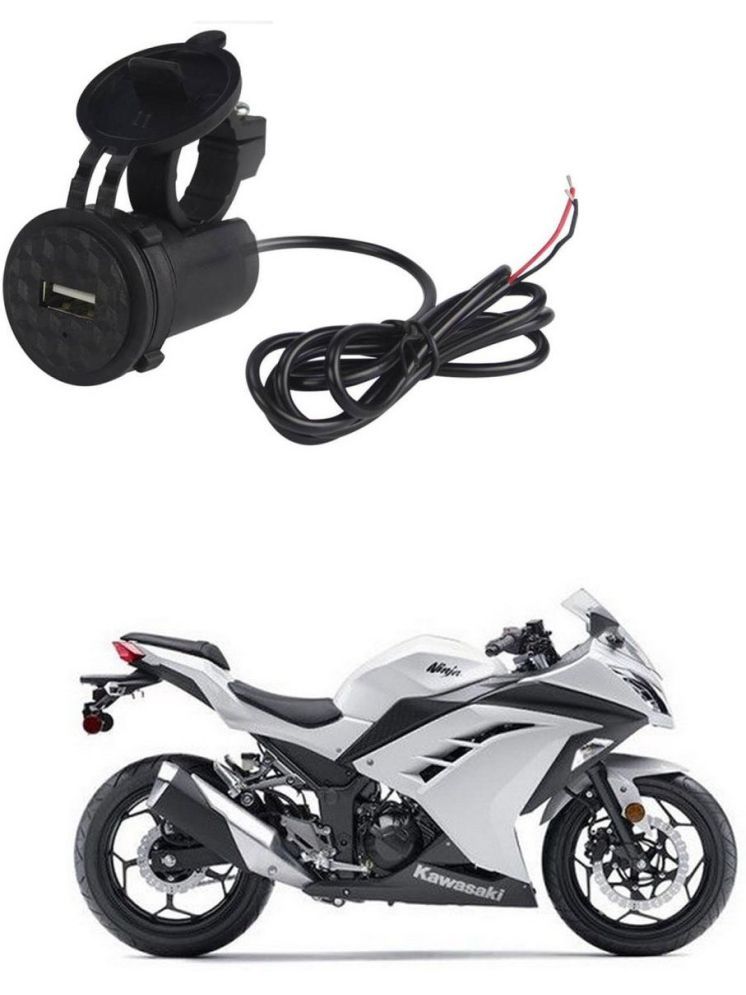     			KawasakiNinja 300 Black USB  Bike Charger