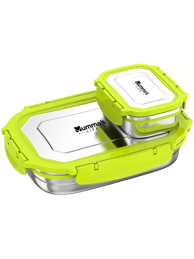     			Mumma's Life Stainless Steel Lunch Box 2 - Container ( Pack of 1 )