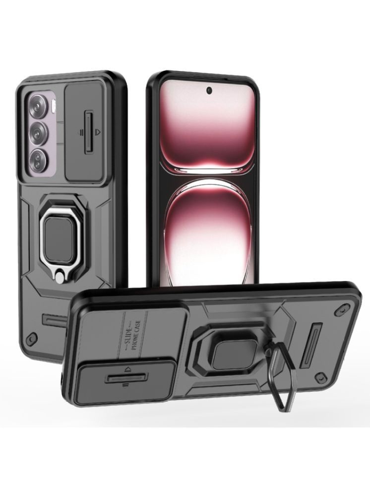     			NBOX Hybrid Bumper Covers Compatible For Polycarbonate Oppo Reno 12 Pro 5G ( Pack of 1 )