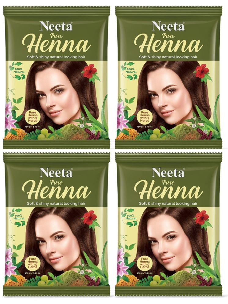     			Neeta Pure Henna Powder  with 9 Natural Herbs Ammonia Free Henna 150 g Pack of 4