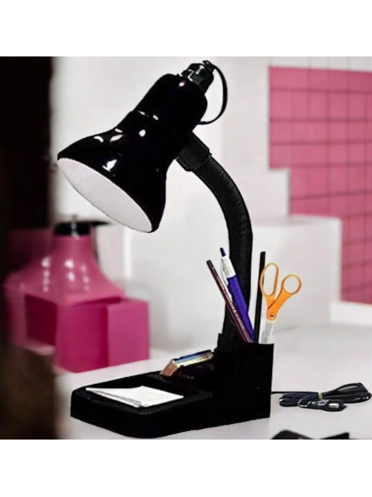     			SPARKWORLD Black Study Table Lamp ( Pack of 1 )