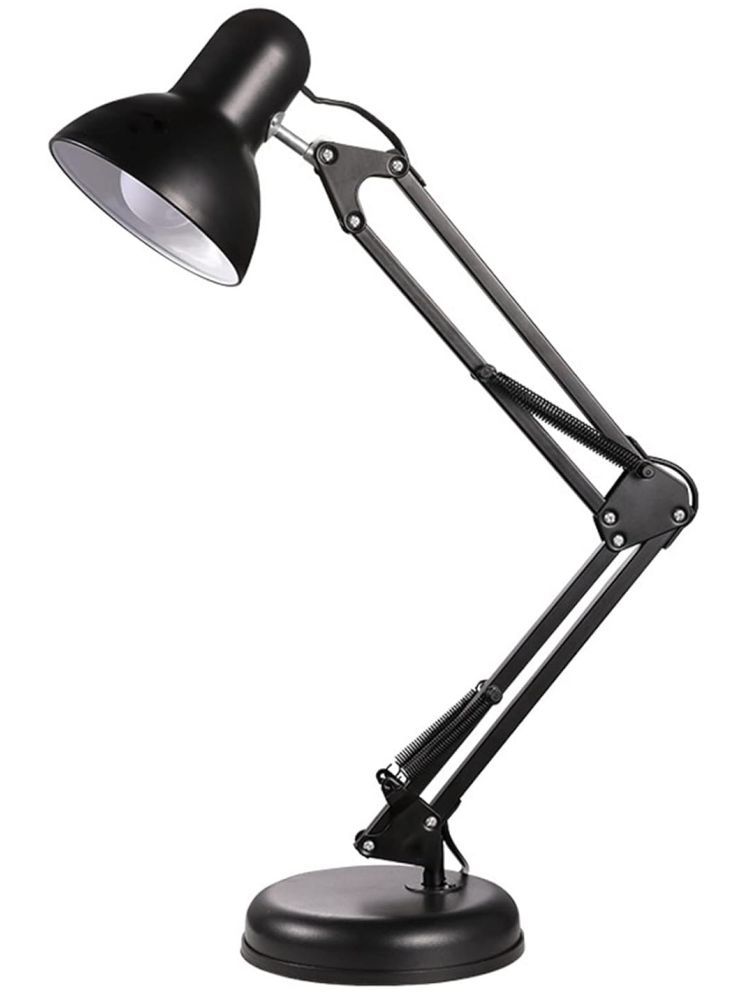     			SPARKWORLD Black Study Table Lamp ( Pack of 1 )