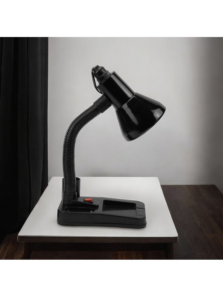     			SPARKWORLD Black Study Table Lamp ( Pack of 1 )