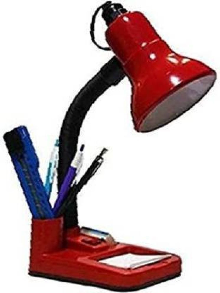     			SPARKWORLD Red Study Table Lamp ( Pack of 1 )