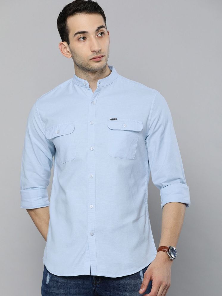     			The Indian Garage Co Men Blue Solid Casual Shirt