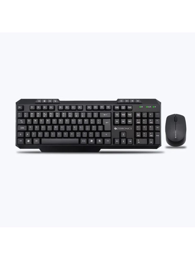     			Zebronics Black Wireless Keyboard Mouse Combo