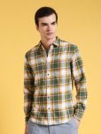 The Indian Garage Co. 100% Cotton Slim Fit Checks Full Sleeves Men's Casual Shirt - Green ( Pack of 1 )