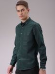 The Indian Garage Co. Polyester Slim Fit Checks Full Sleeves Men's Casual Shirt - Green ( Pack of 1 )