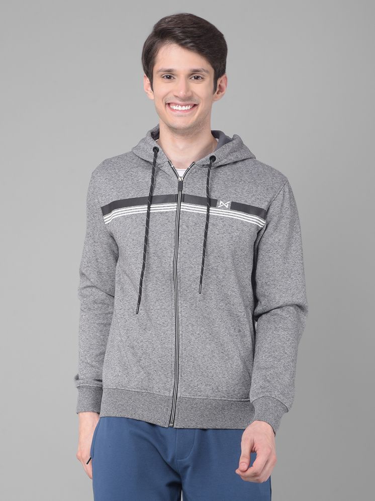     			Force NXT Cotton Hooded Men's Sweatshirt - Charcoal ( Pack of 1 )