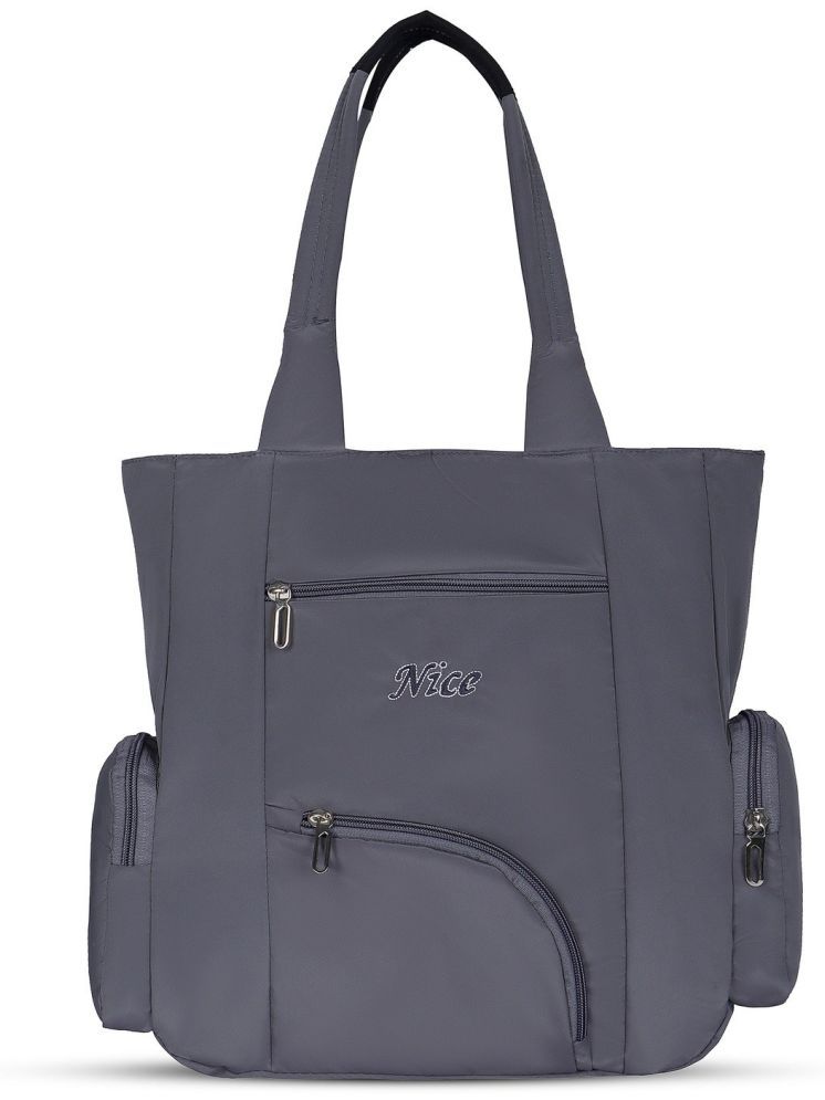     			NICE BAG Shoulder Bag Polyster Set of 1 ( Dark Grey )