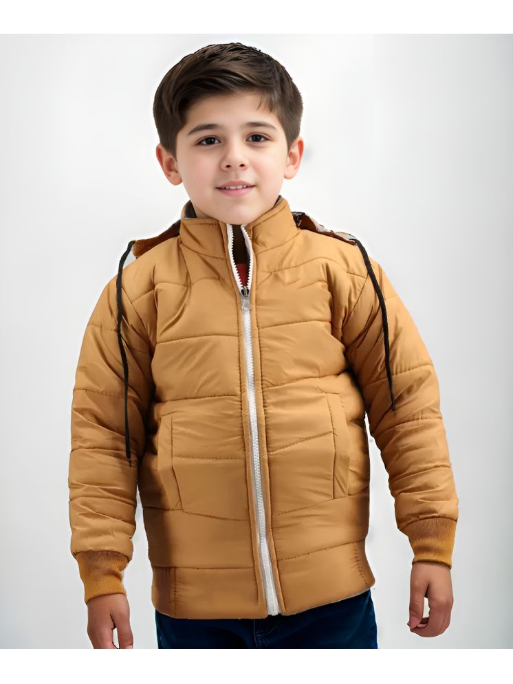     			PLUS PARADISE Boys Polyester Quilted & Bomber Jacket ( Yellow , Pack of 1 )