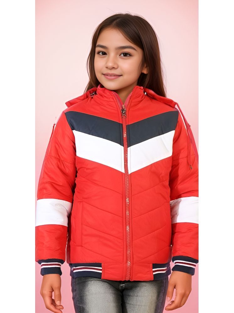     			PPTHEFASHIONHUB Girls Polyester Quilted & Bomber For ( Pack of 1 , Red )