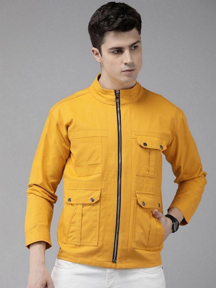     			VOXATI Denim Men's Denim Jacket - Yellow ( Pack of 1 )