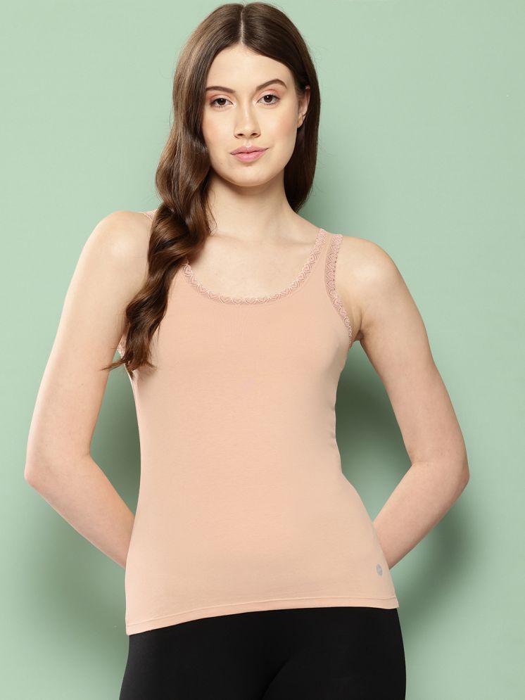     			Leading Lady Pack of 1 Camisole/ Tank Top Cotton Blended Camisoles ( Peach )