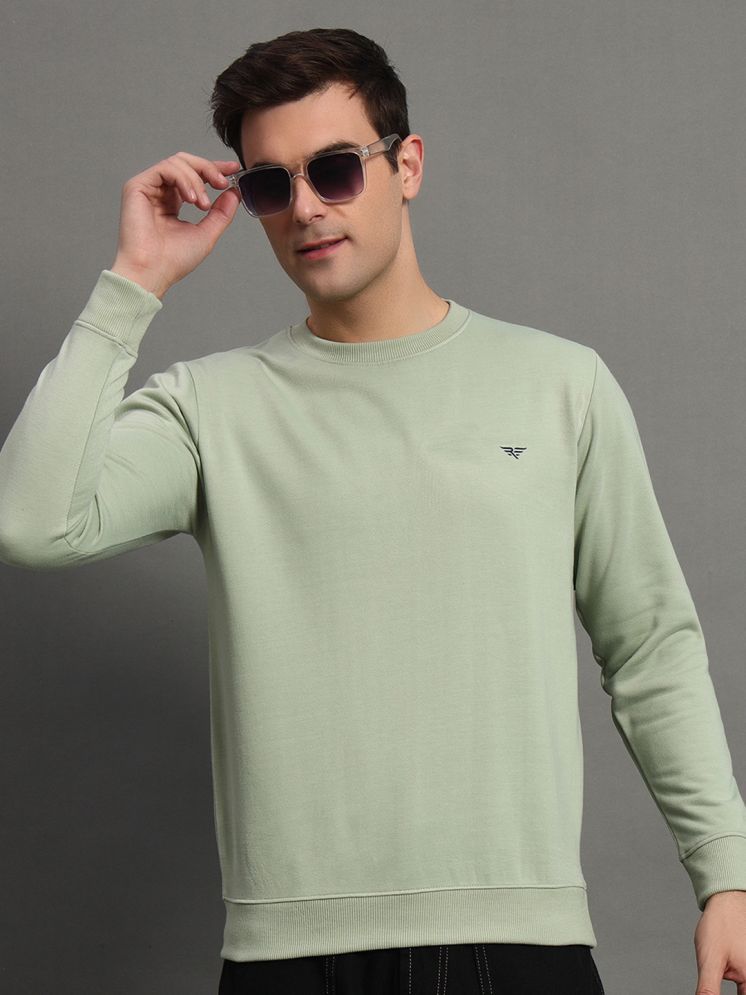     			XYRIS Cotton Blend Round Neck Men's Sweatshirt - Sea Green ( Pack of 1 )