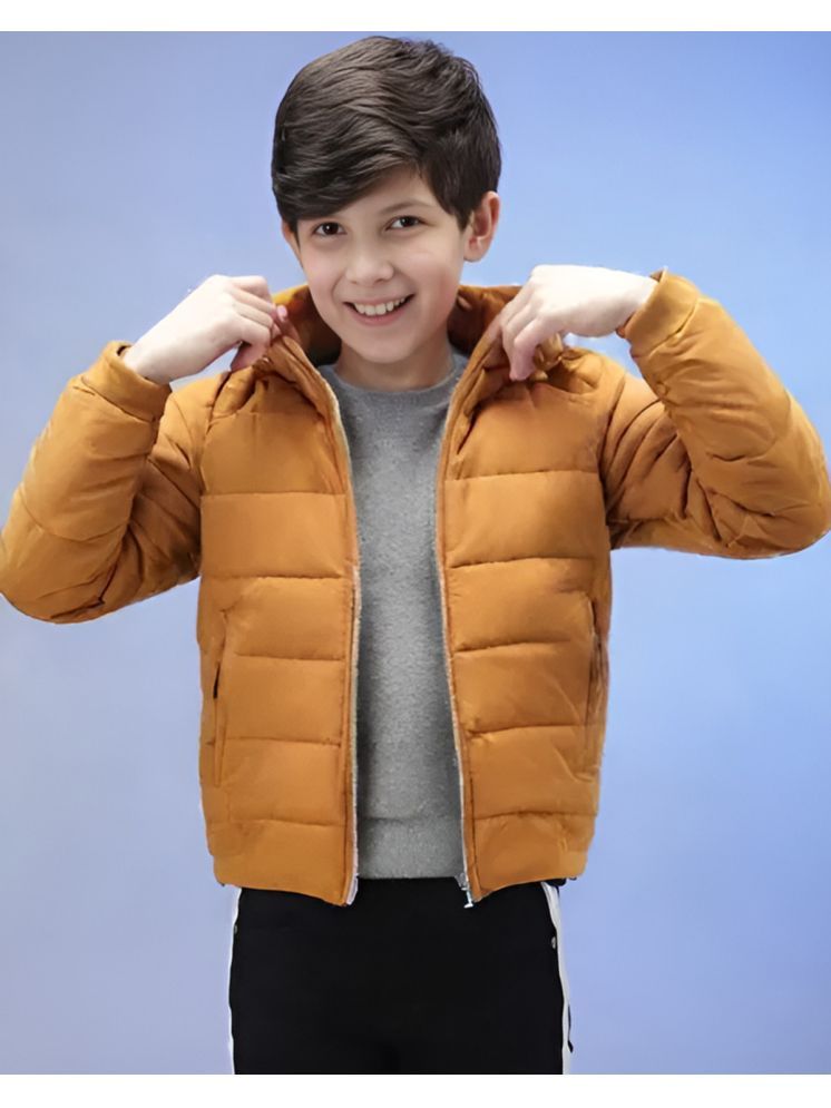     			curvy comfort Boys Polyester Quilted & Bomber Jacket ( Yellow , Pack of 1 )