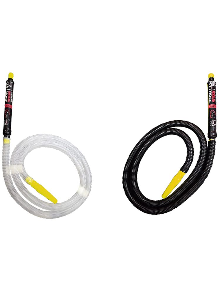     			Puff Smart Plastic Black and White Hookah Hose 1 m (Pack of 2)